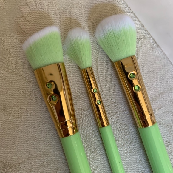 SL Miss Glam Green Makeup Brush Set Trio BNIP - Picture 7 of 12
